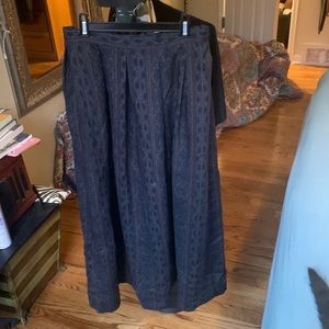 Vintage Stanley Blacker Pleated Midi Skirt (Paisley)